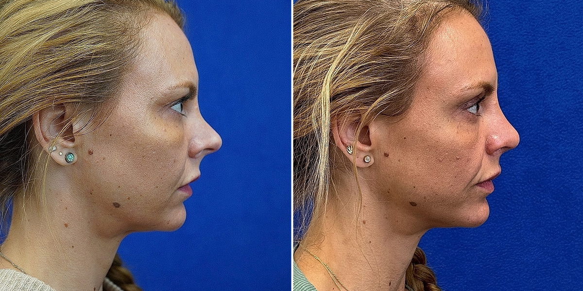 Before and after 1 - Rhinoplasty
